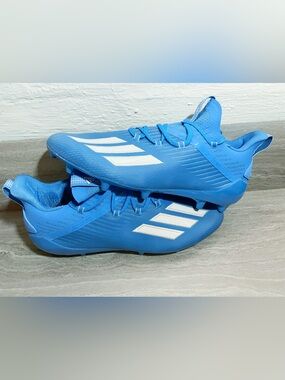 Brand New Adidas adizero Baby Blue Men's Football Cleats 13.5